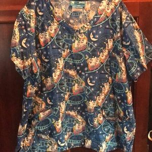 Mad about mouths scrub top dental tooth.